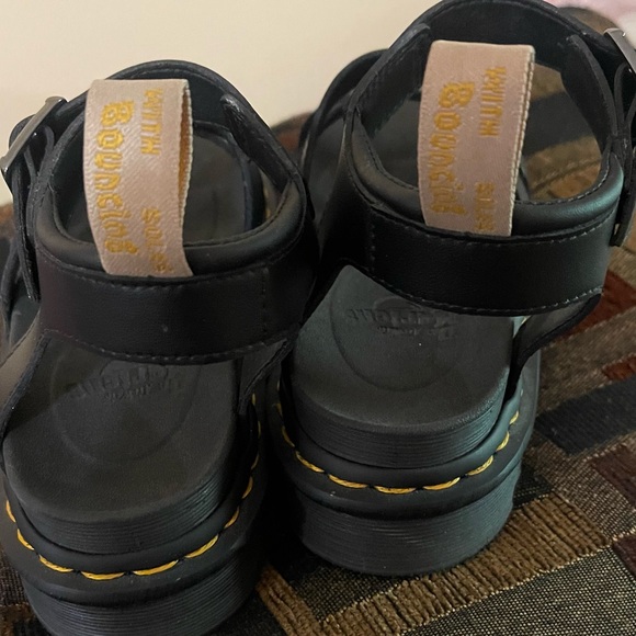 Blair Black Chunky Platform Sandals - Picture 2 of 5